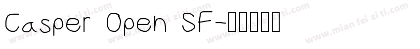 Casper Open SF字体转换